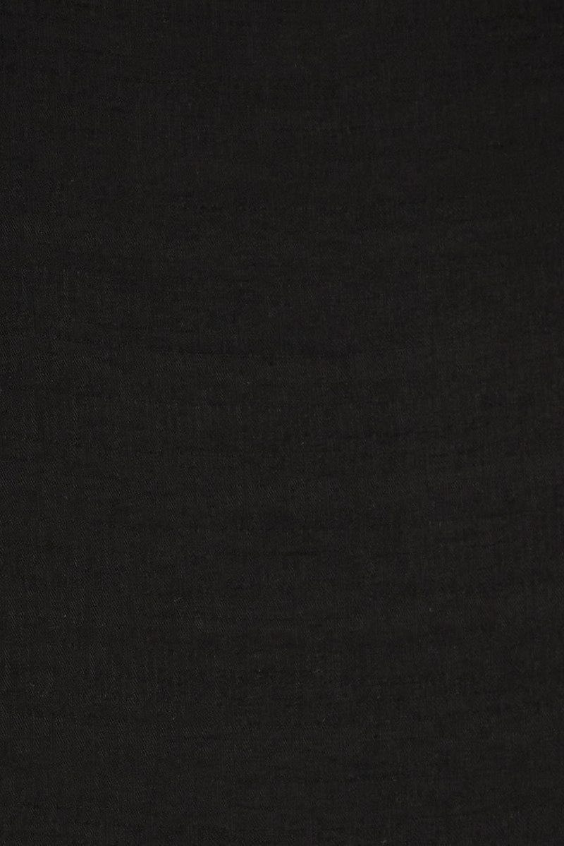 Black Fit and Flare Dress Sleeveless Corset