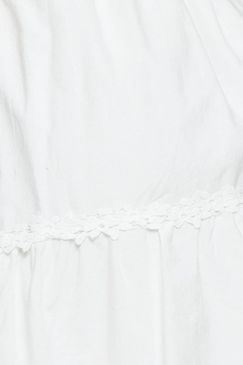 White A Line Dress Mini