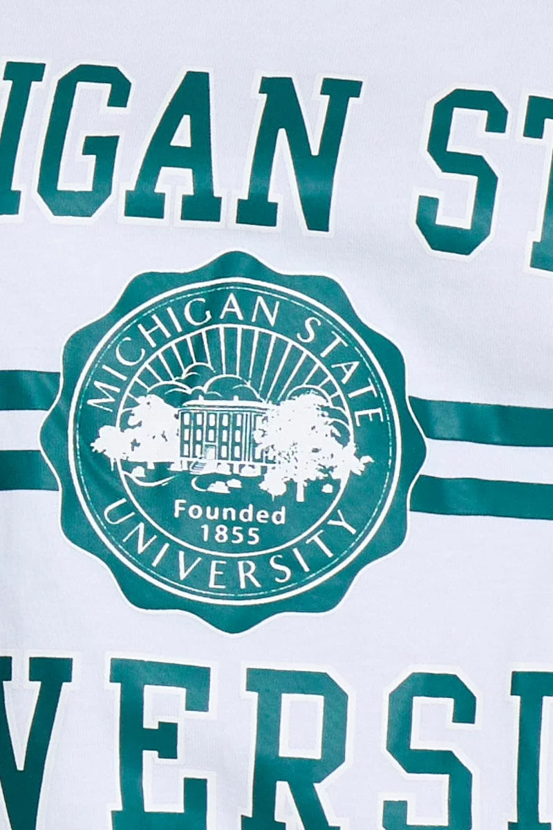 White Graphic T Shirt Short Sleeve