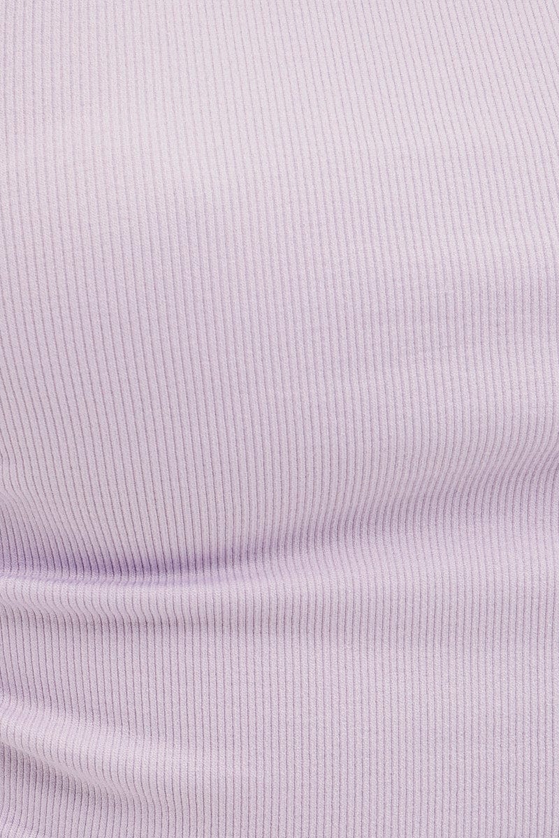 Purple T Shirt Short Sleeve Crew Neck