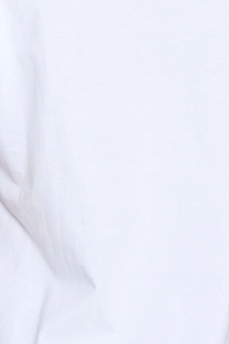 White Graphic T Shirt Short Sleeve