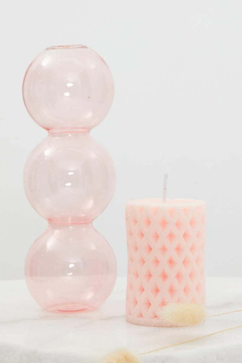 Pink Scented Candle