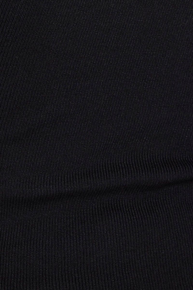 Black Knit Top Sleeveless