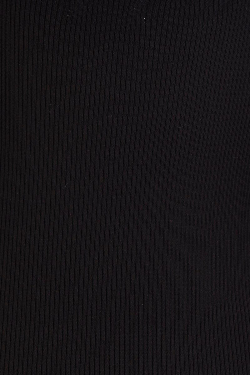 Black Kint Midi Dress