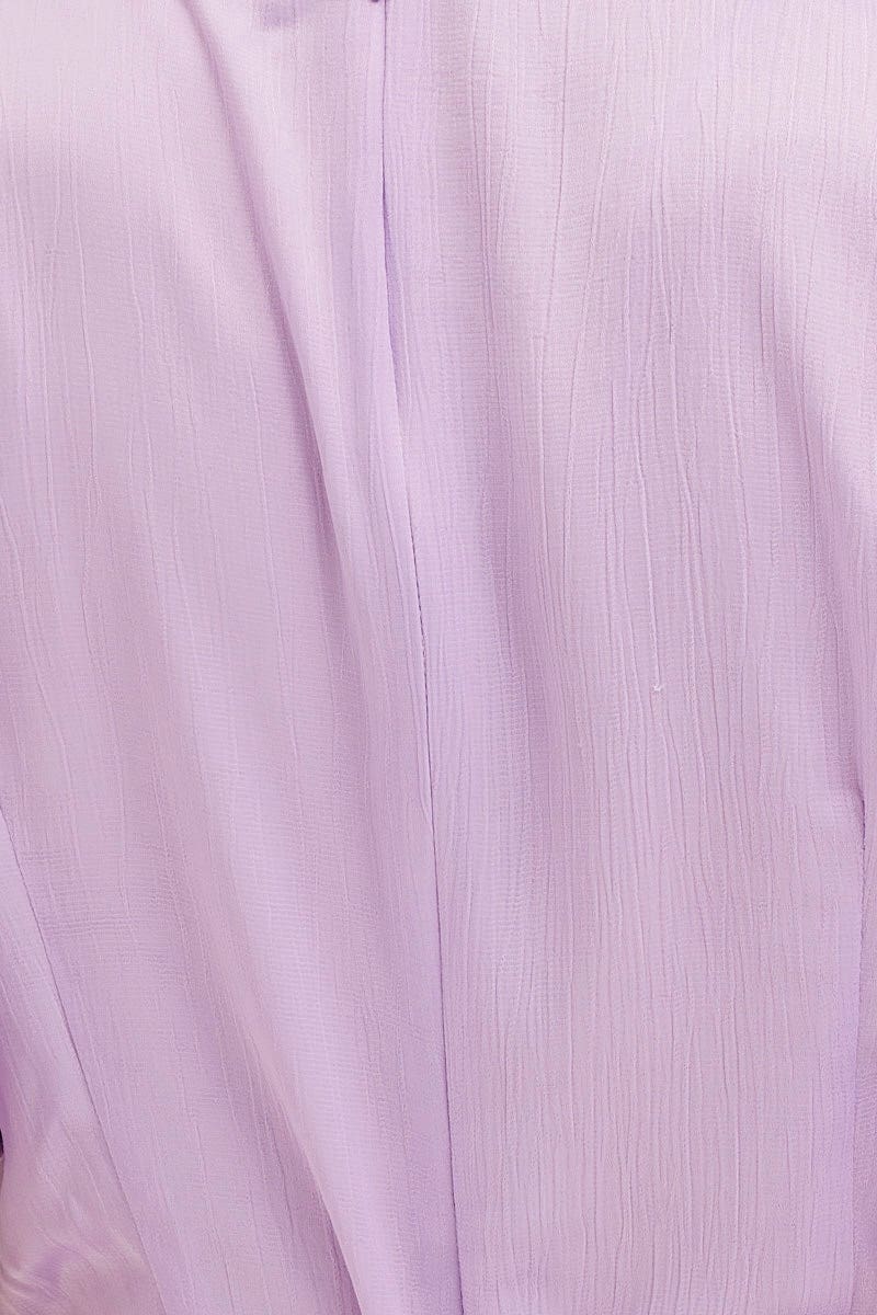 Purple Wrap Dress Evening Satin