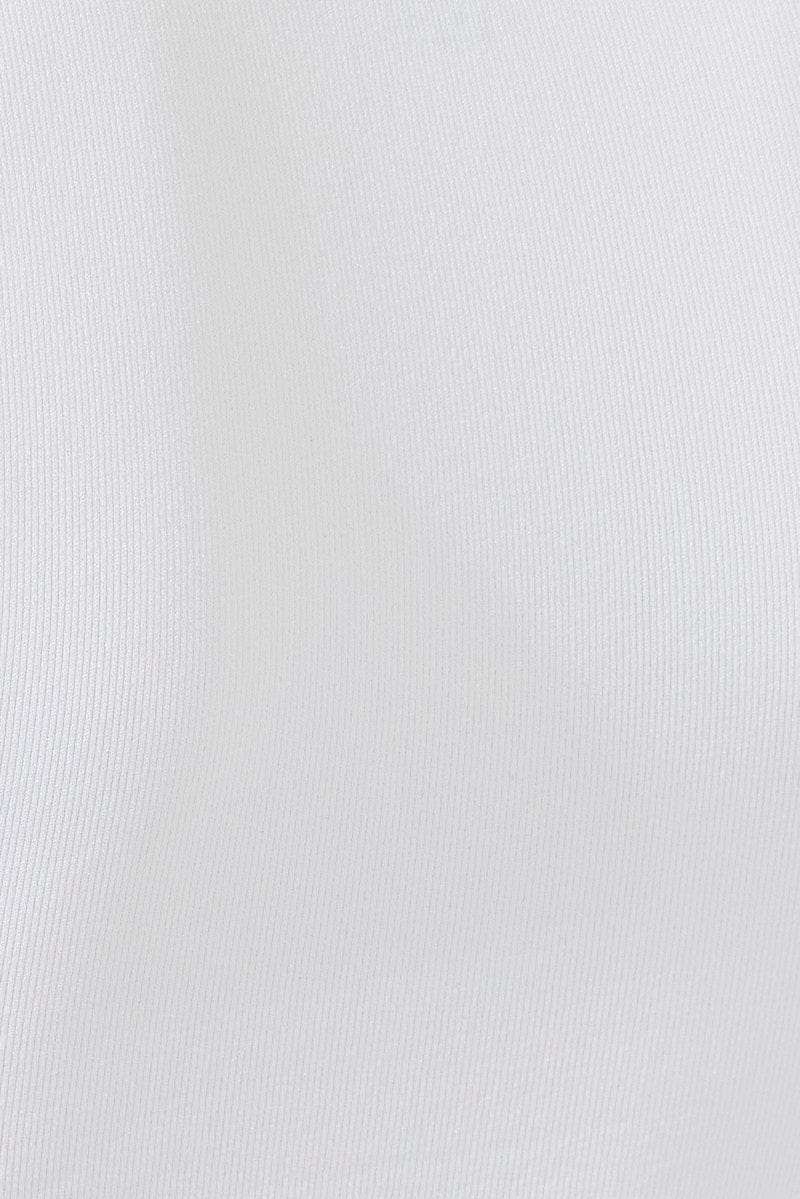 White Cut Out Tee Short Sleeve