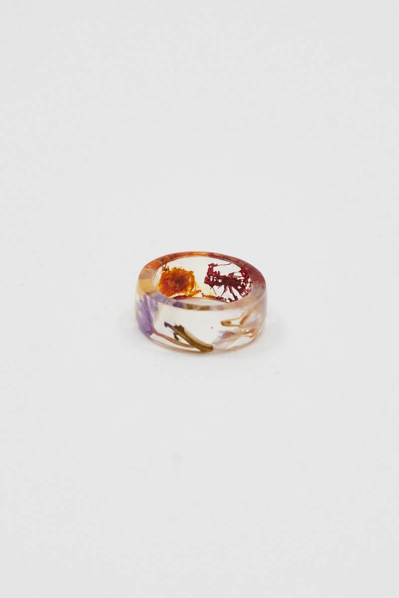 Multi Flower Resin Ring
