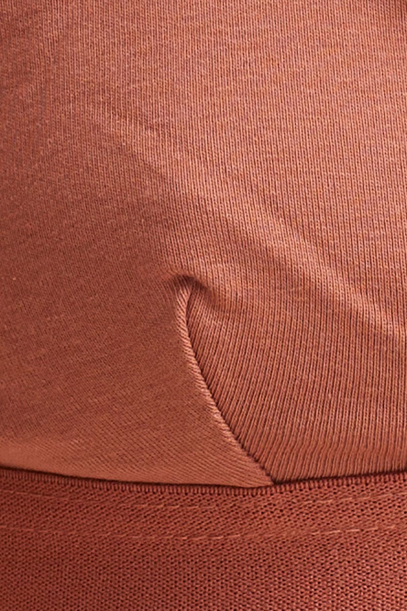 Orange Triangle Bralette Cotton Stretch