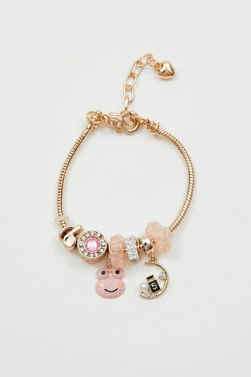 Pink Charm Bracelet