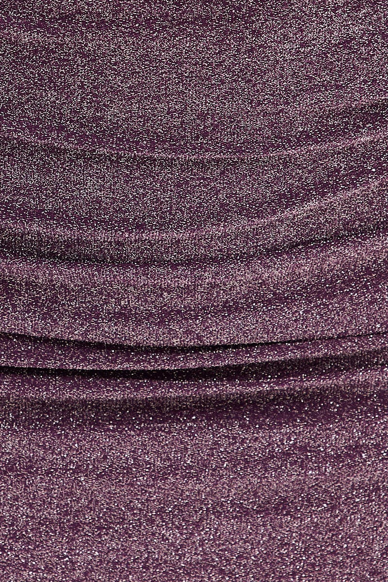 Purple Mini Skirt Bodycon Slinky