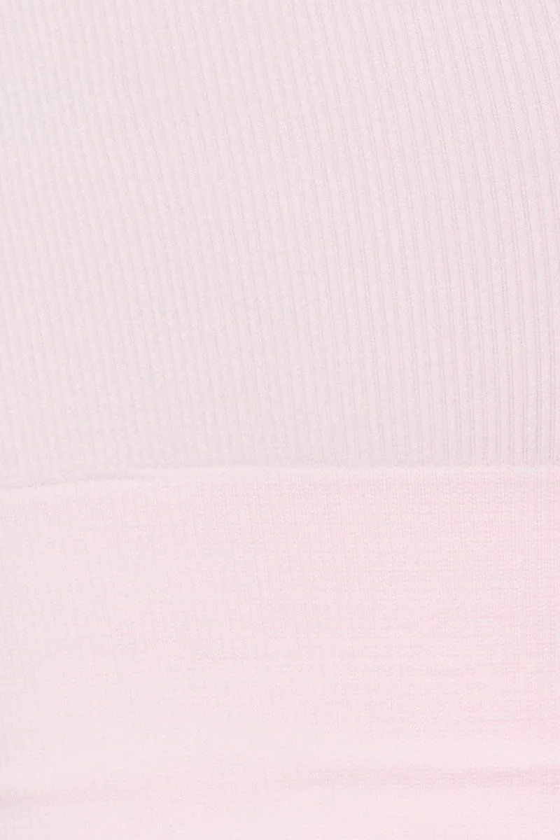 Pink Singlet Top Seamless Crop