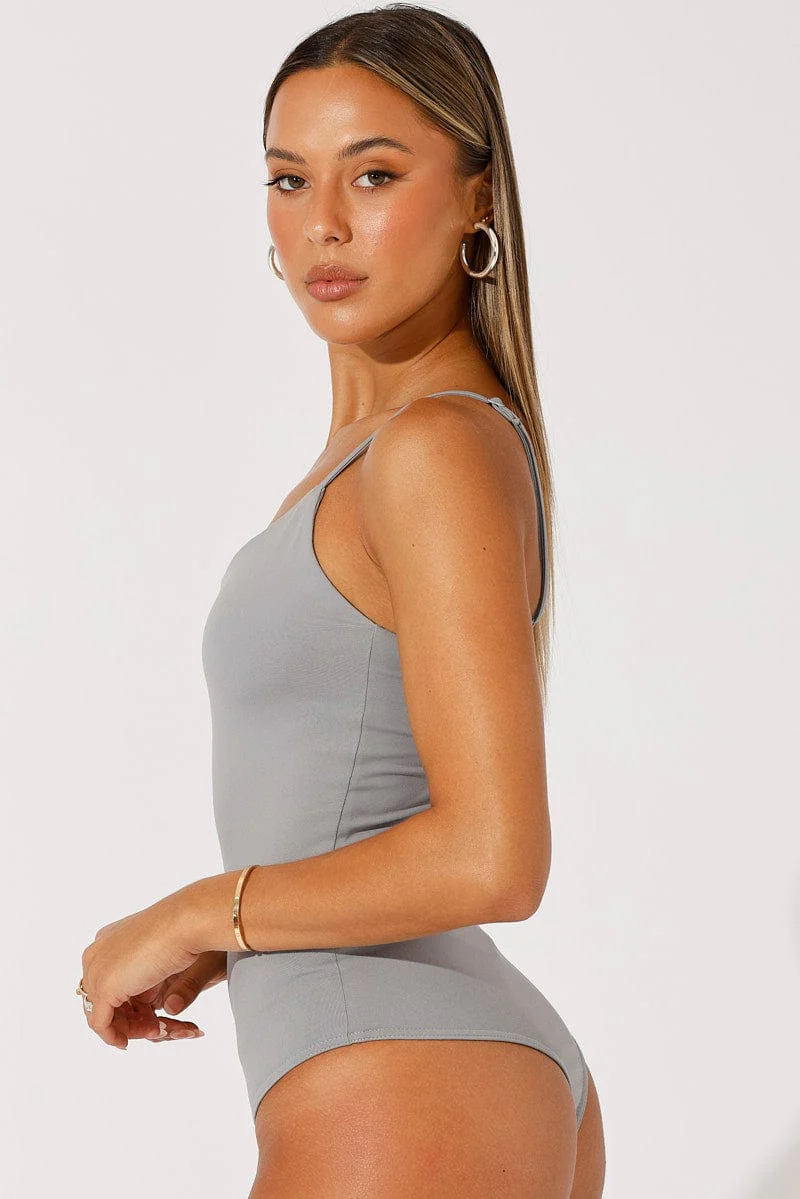 Grey Singlet Bodysuit