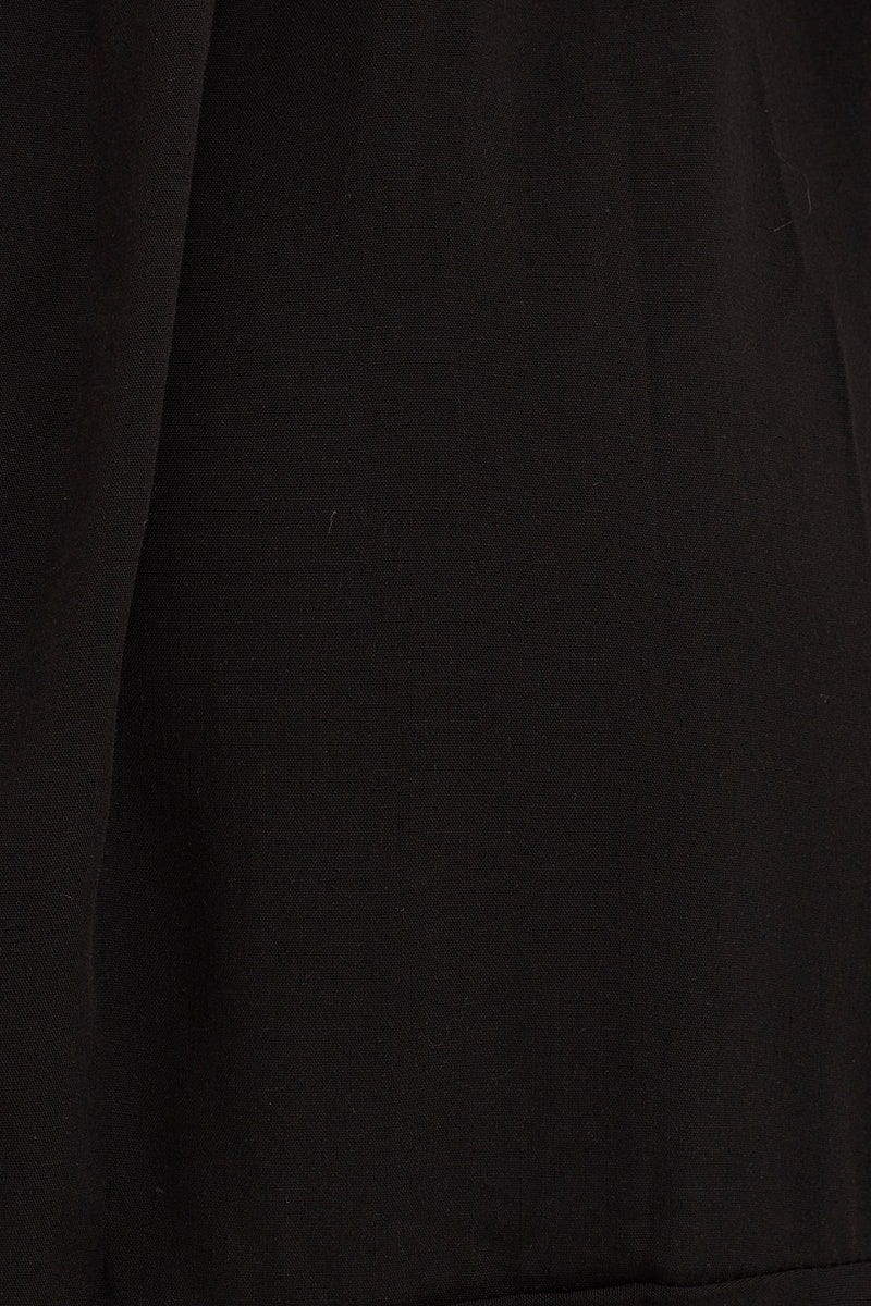 Black Chiffon Skater Dress