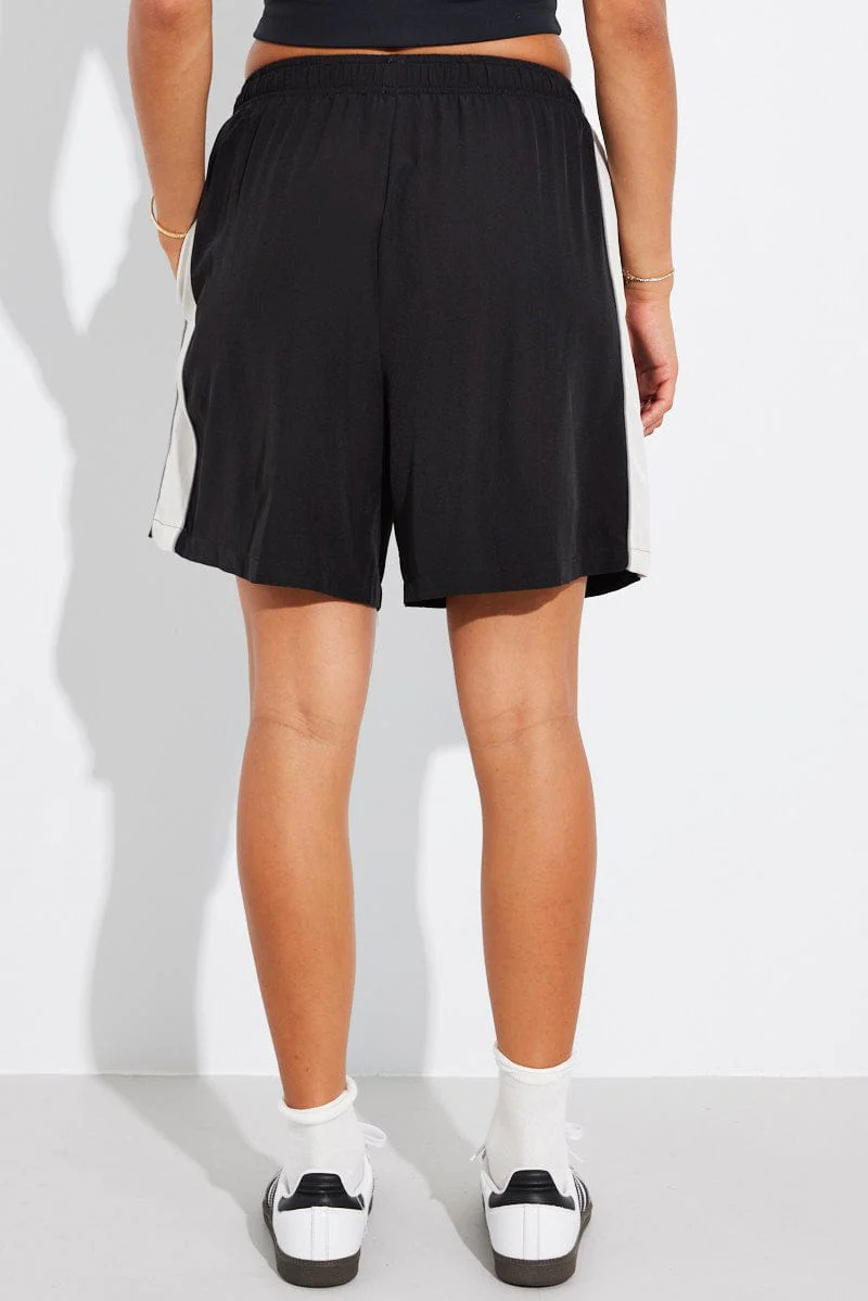 Black Baggy Basketball Shorts
