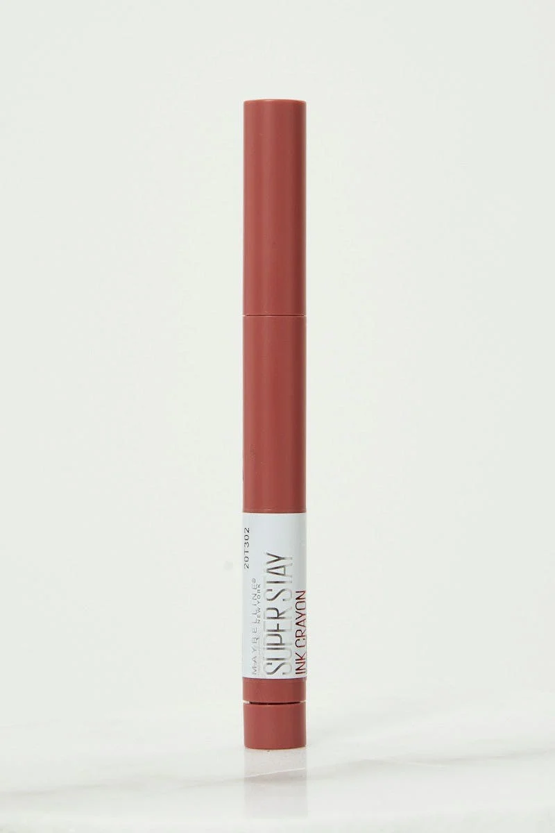 Pink Maybelline Superstay Ink Crayon Lipstick