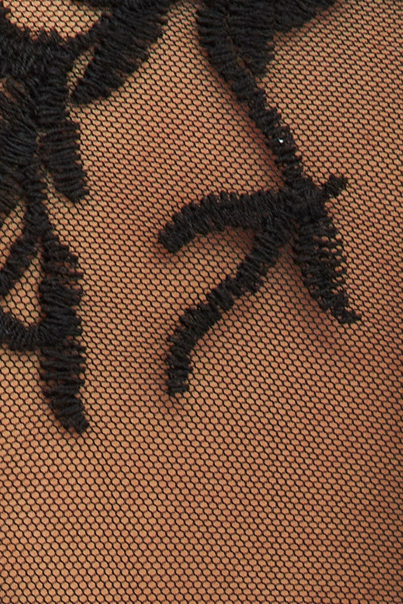 Black Kimono Half Sleeve