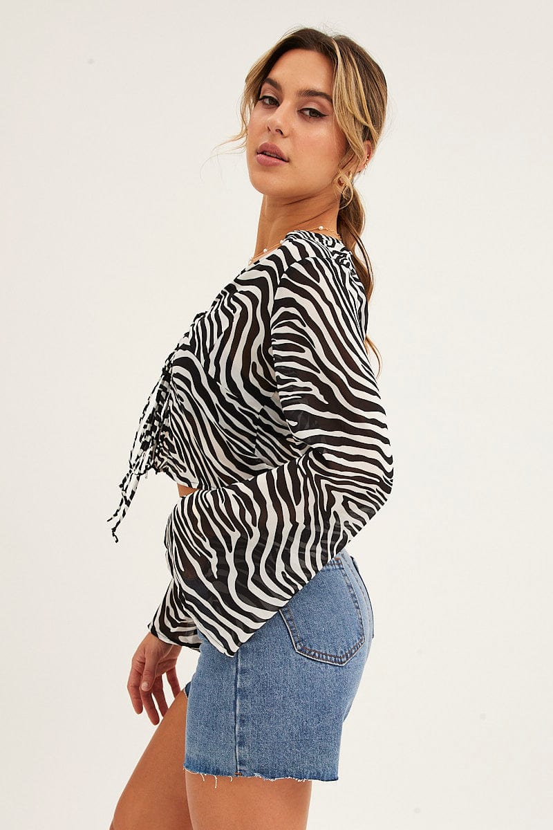 Blue Shorts High Rise Longline