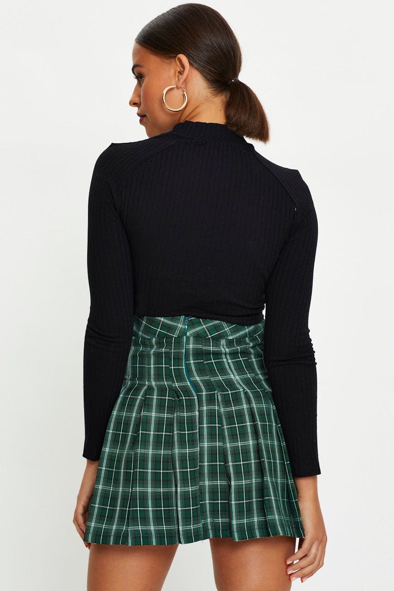 Black Twist Front Cut Out Shrug Top