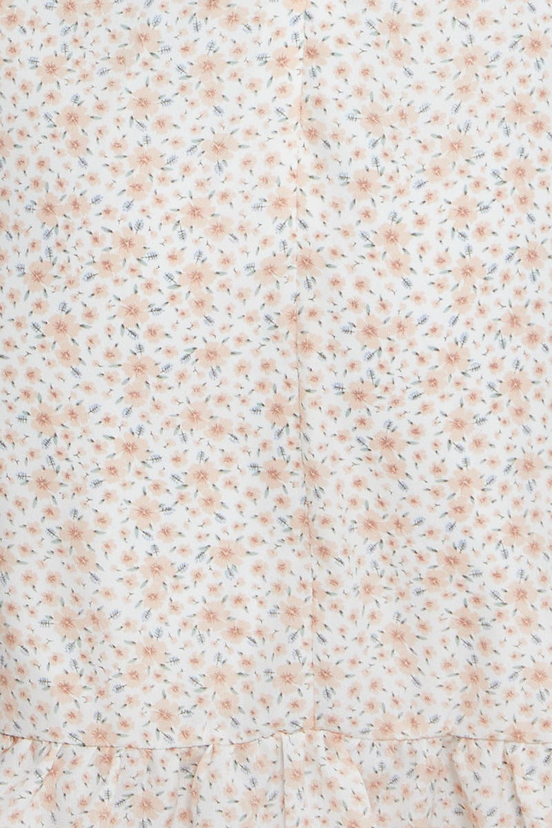 Print Mini Dress Long Sleeve