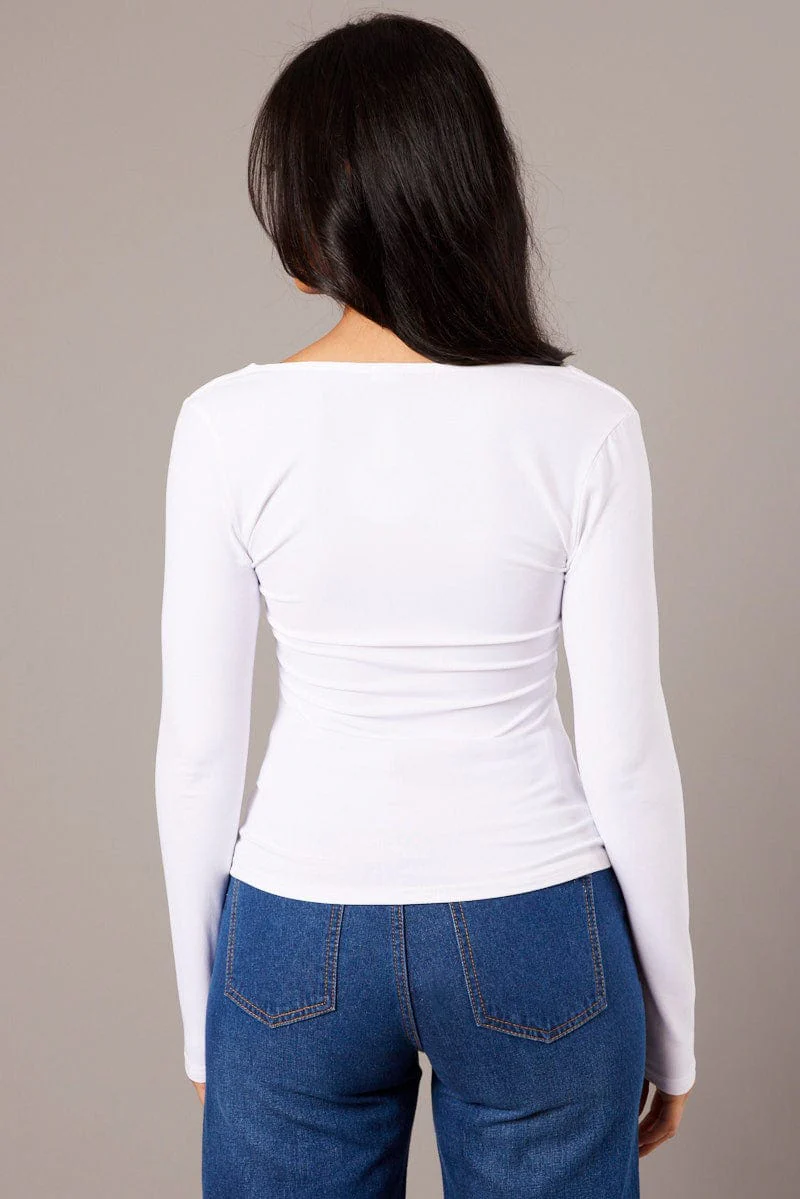 White Supersoft Top Long Sleeve