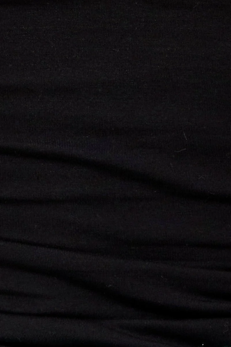 Black Singlet Top Sleeveless Cotton