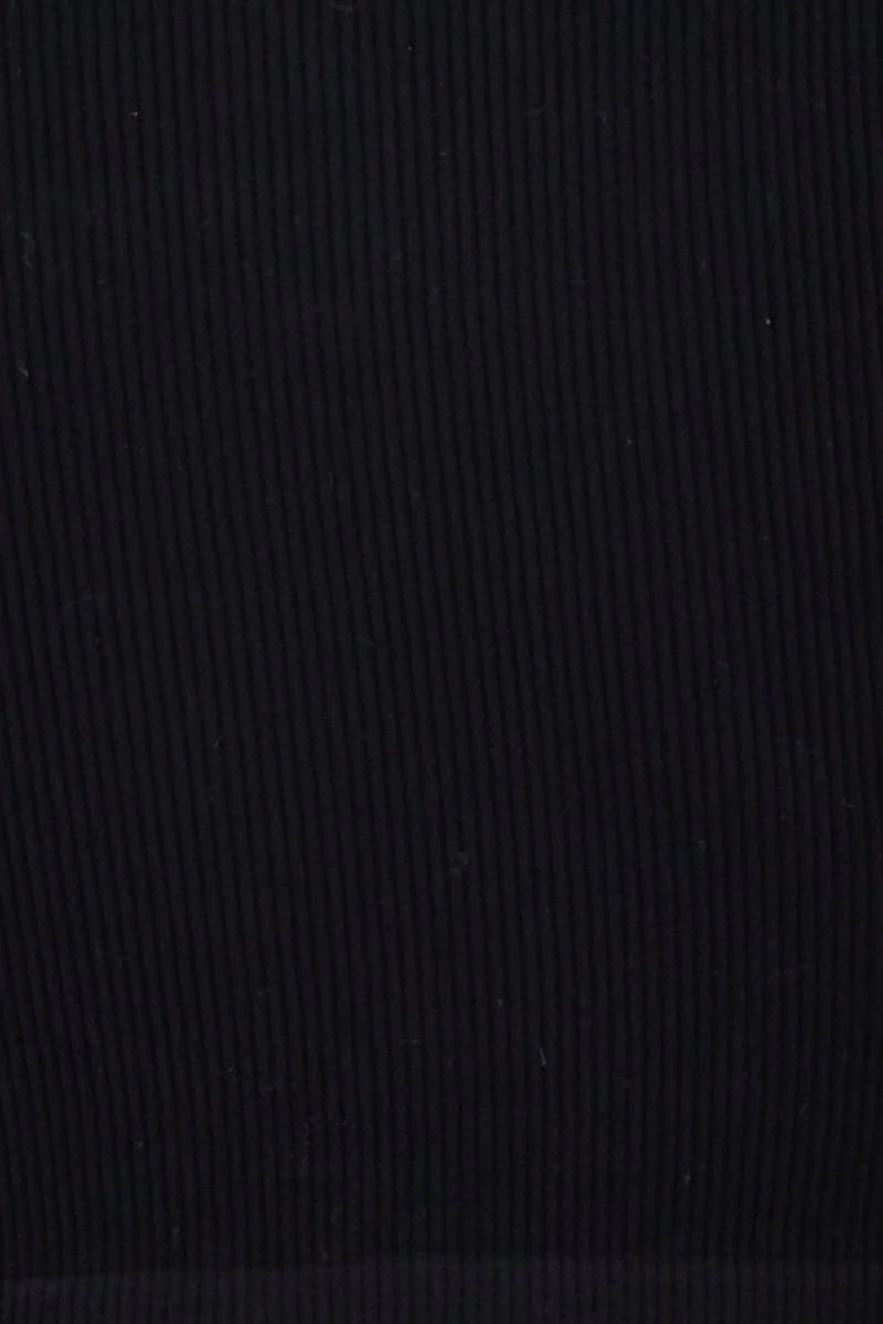 Black Top Crop Round Neck Diamante Seamless