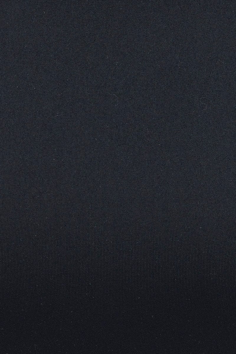 Black Supersoft Top Long Sleeve Round Neck