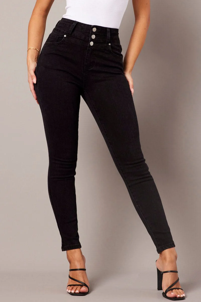 Black Skinny Jean High Waist
