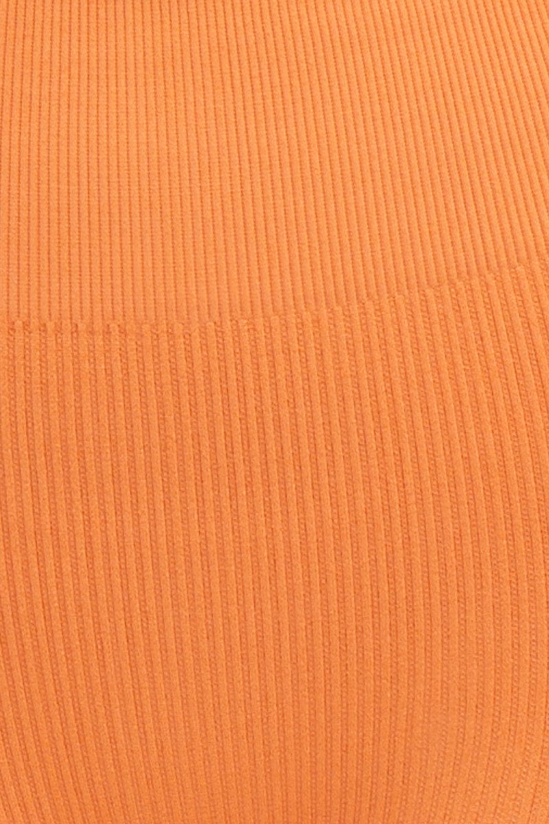 Orange Activewear High Rise Legging Seamless