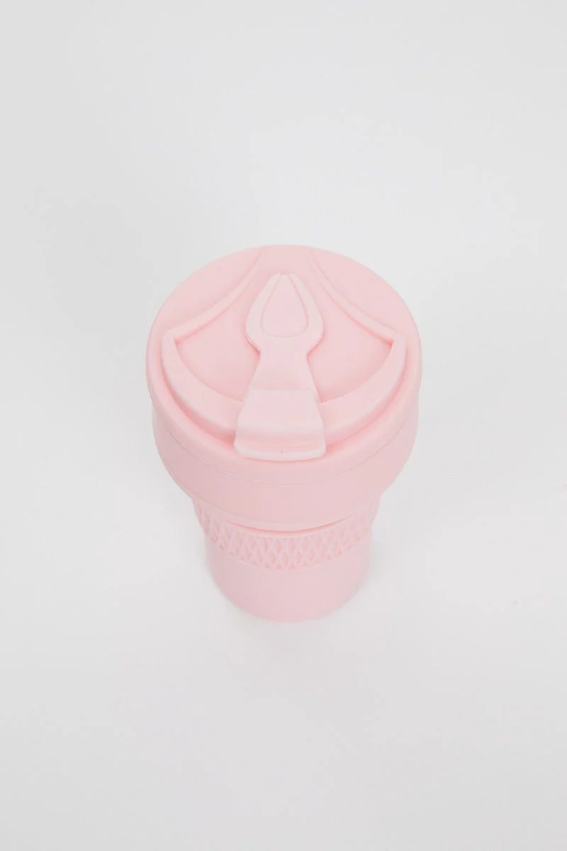Pink Nyla Rose Collapsable Re-Useable Cup