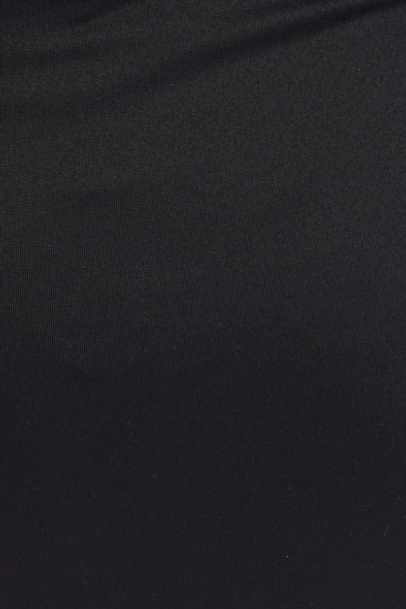 Black Supersoft Maxi Skirt Side Split