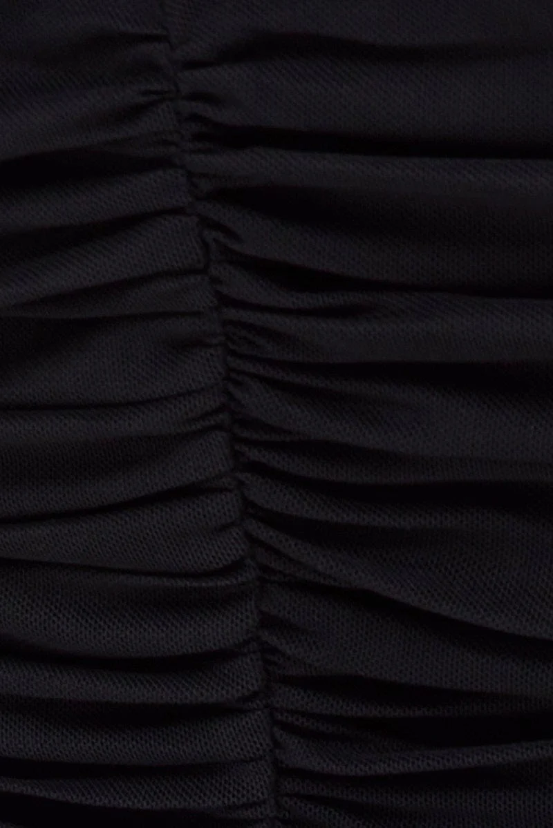 Black Bubble Top Long Sleeves