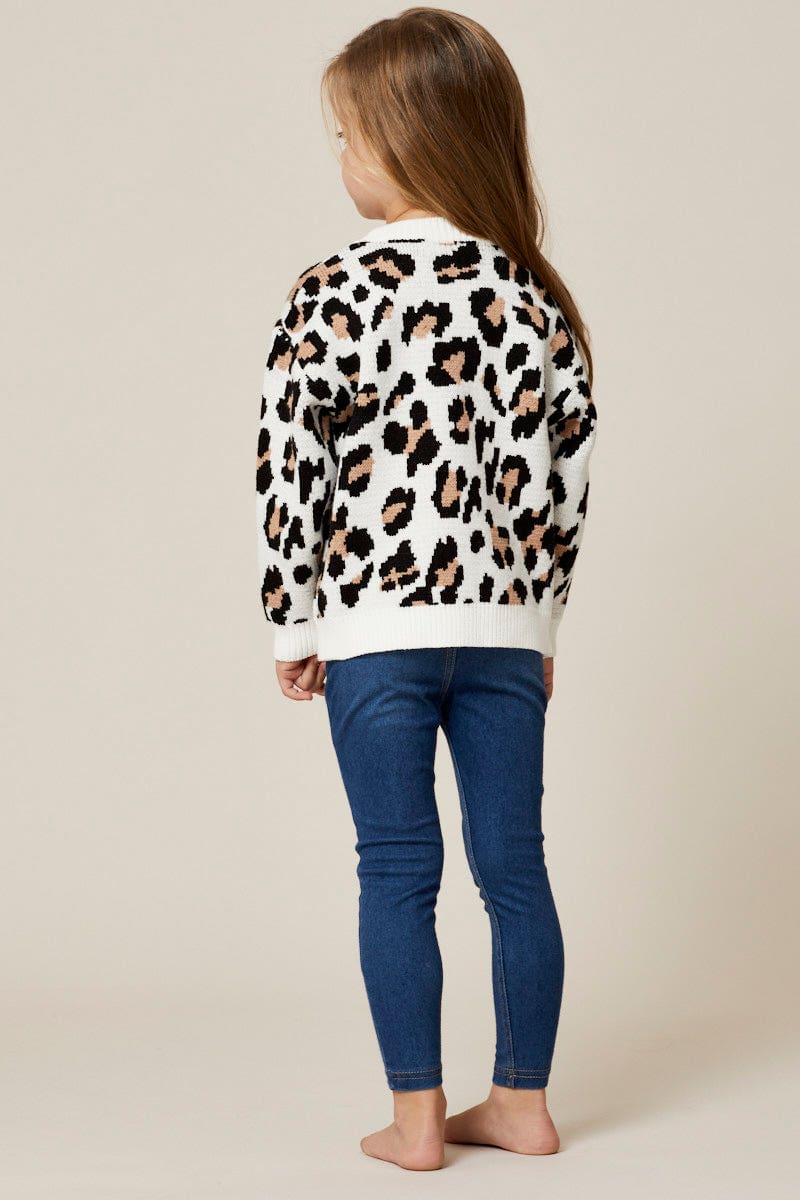 Blue Kids High Rise Denim Jeggings