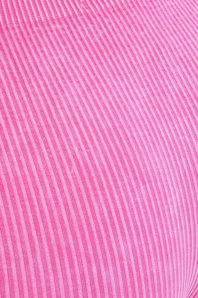 Pink Crop Singlet Top Seamless