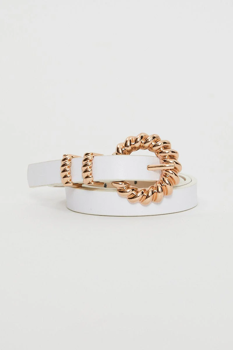 White Decorative Belt