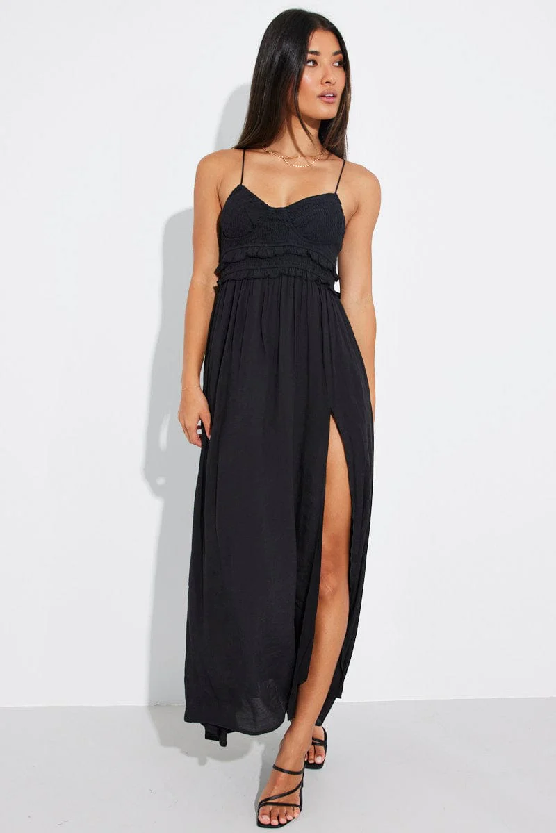 Black Maxi Dress Strappy