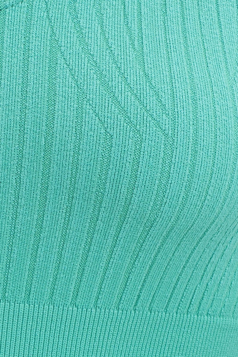 Green Tank Top Sleeveless Seamless