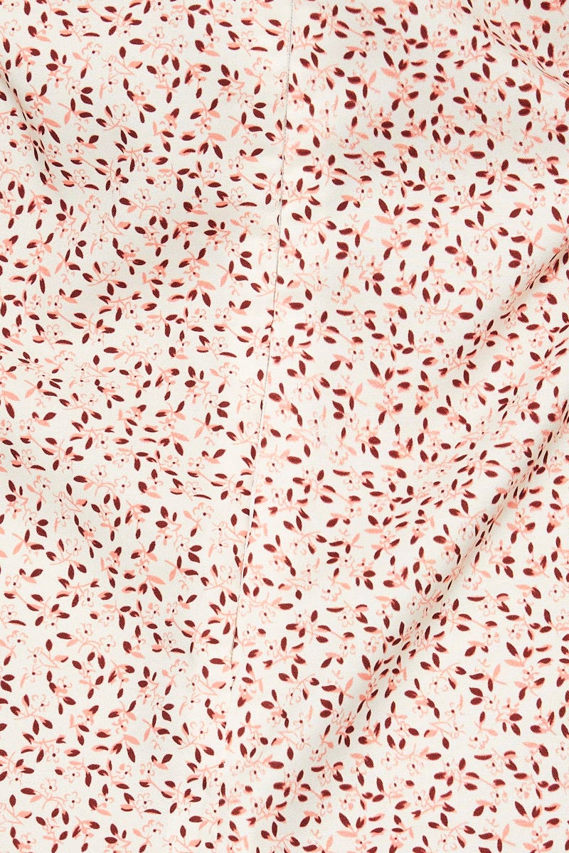 Print Tie Front Mini Dress