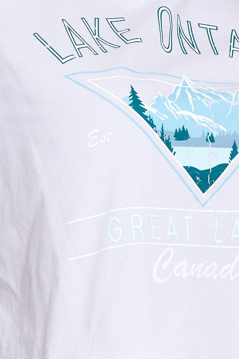 Purple Graphic T Shirt Short Sleeve