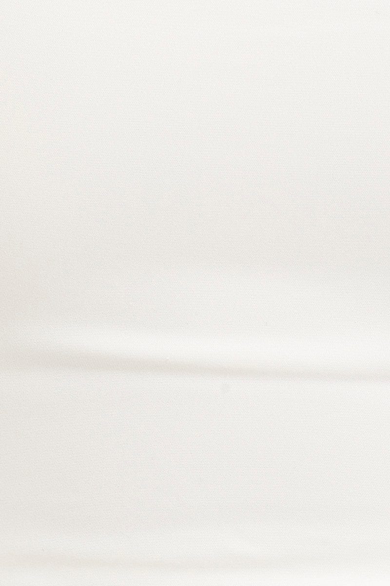 White Boning Detail Bustier Top