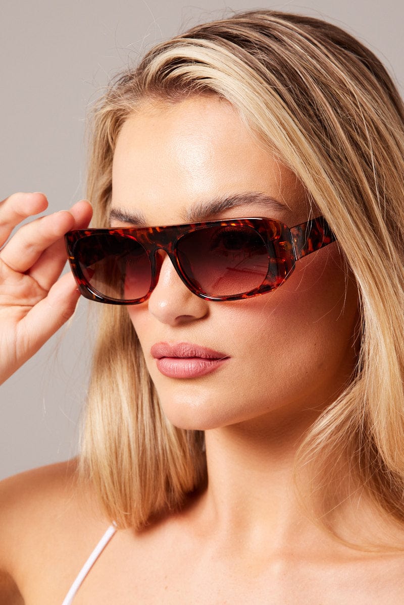 Brown Fashion Sunglasses