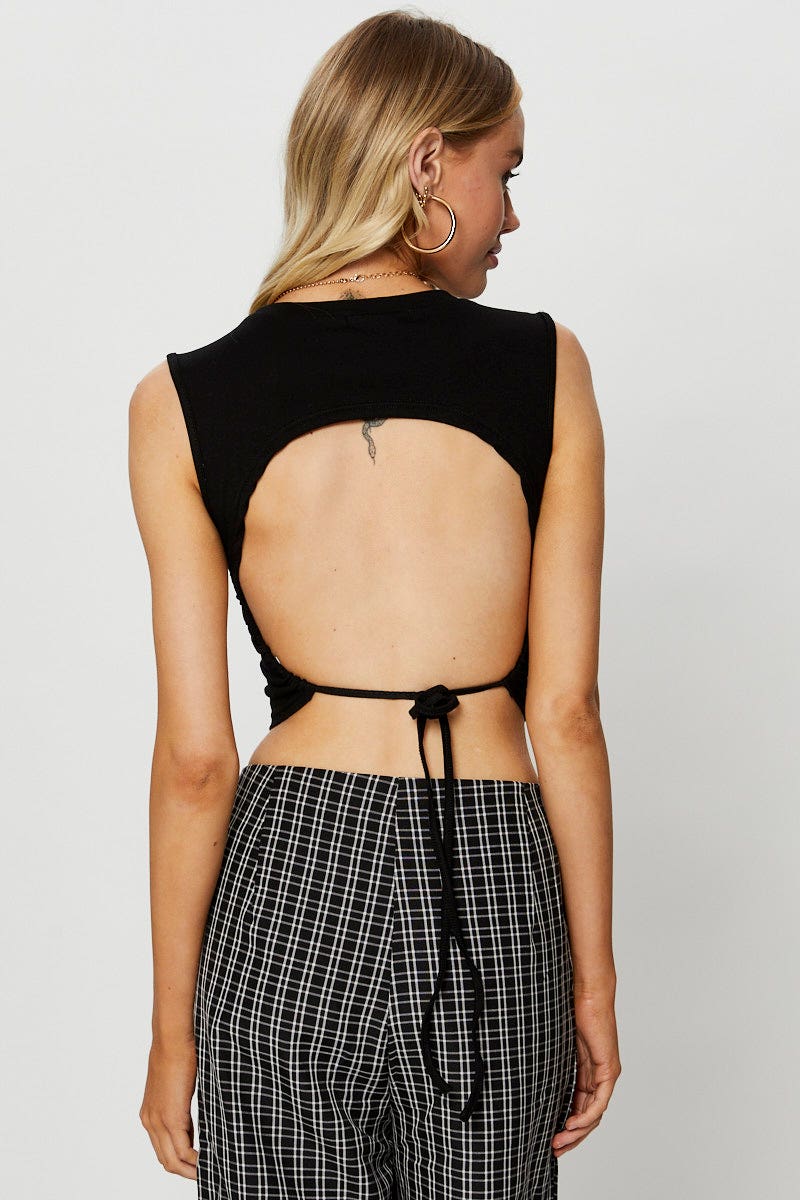 Black Crop Top