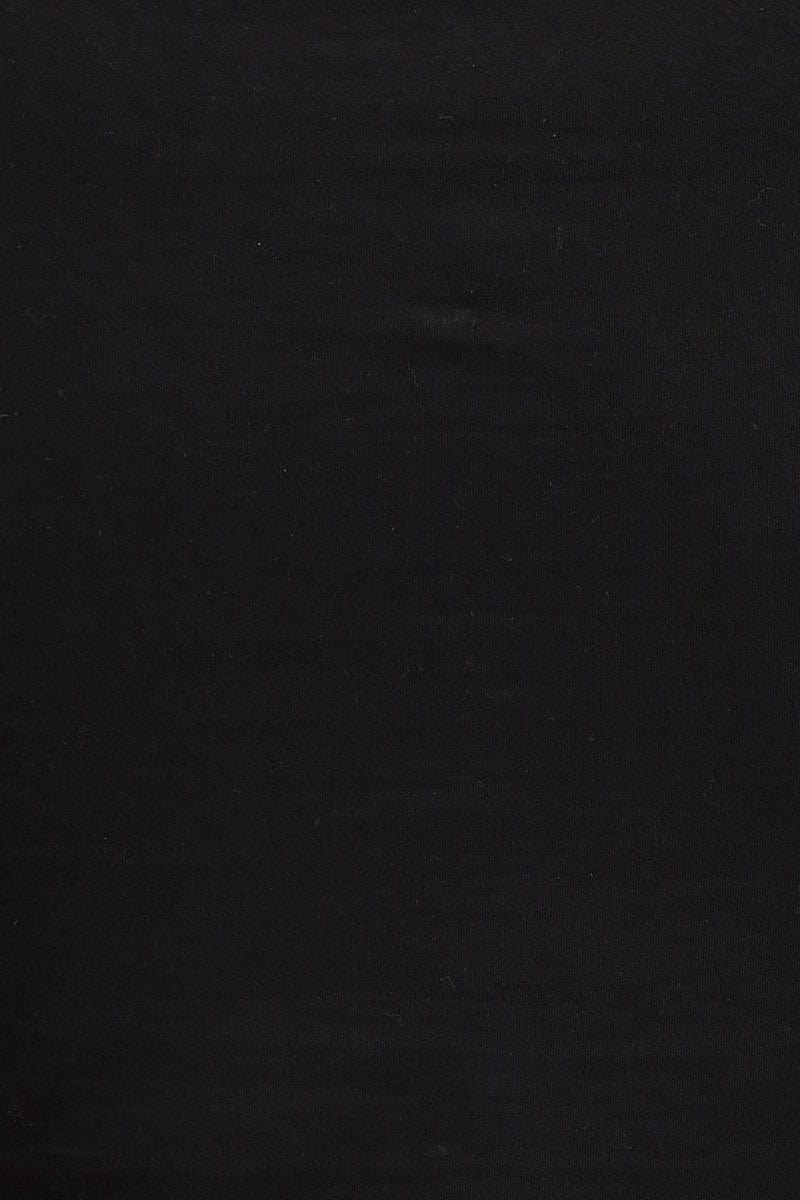 Black Top Long Sleeve High Neck