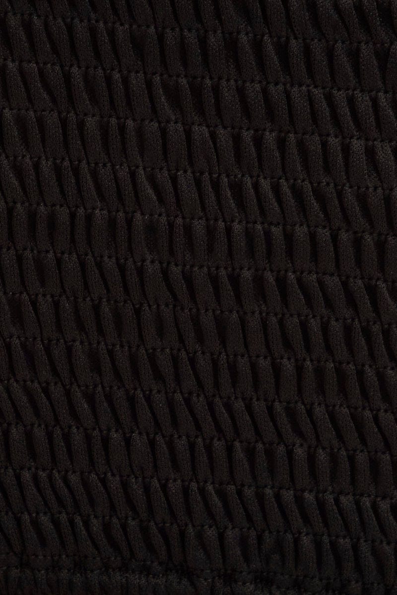 Black Crop Top Sleeveless Sweetheart Neckline Cami Lace