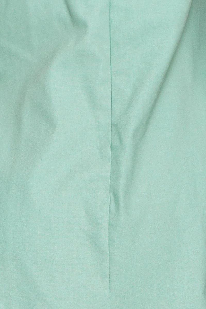 Green A Line Dress Mini V Neck