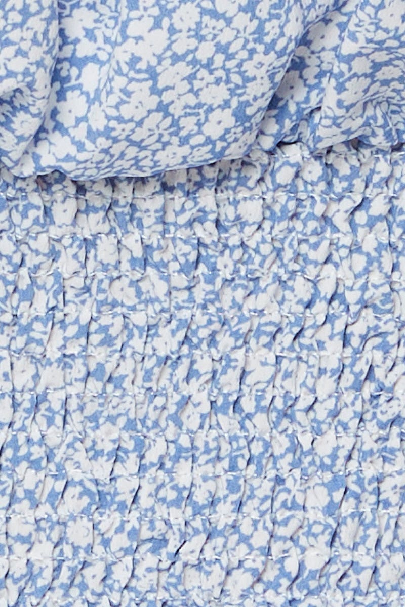 Print Crop Top Long Sleeve