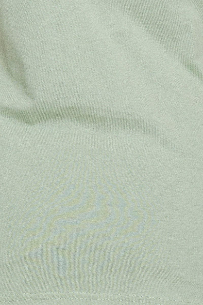 Green Singlet Top Sleeveless