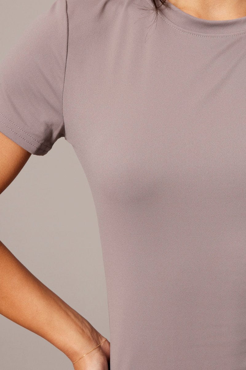 Brown Supersoft Top Short Sleeve