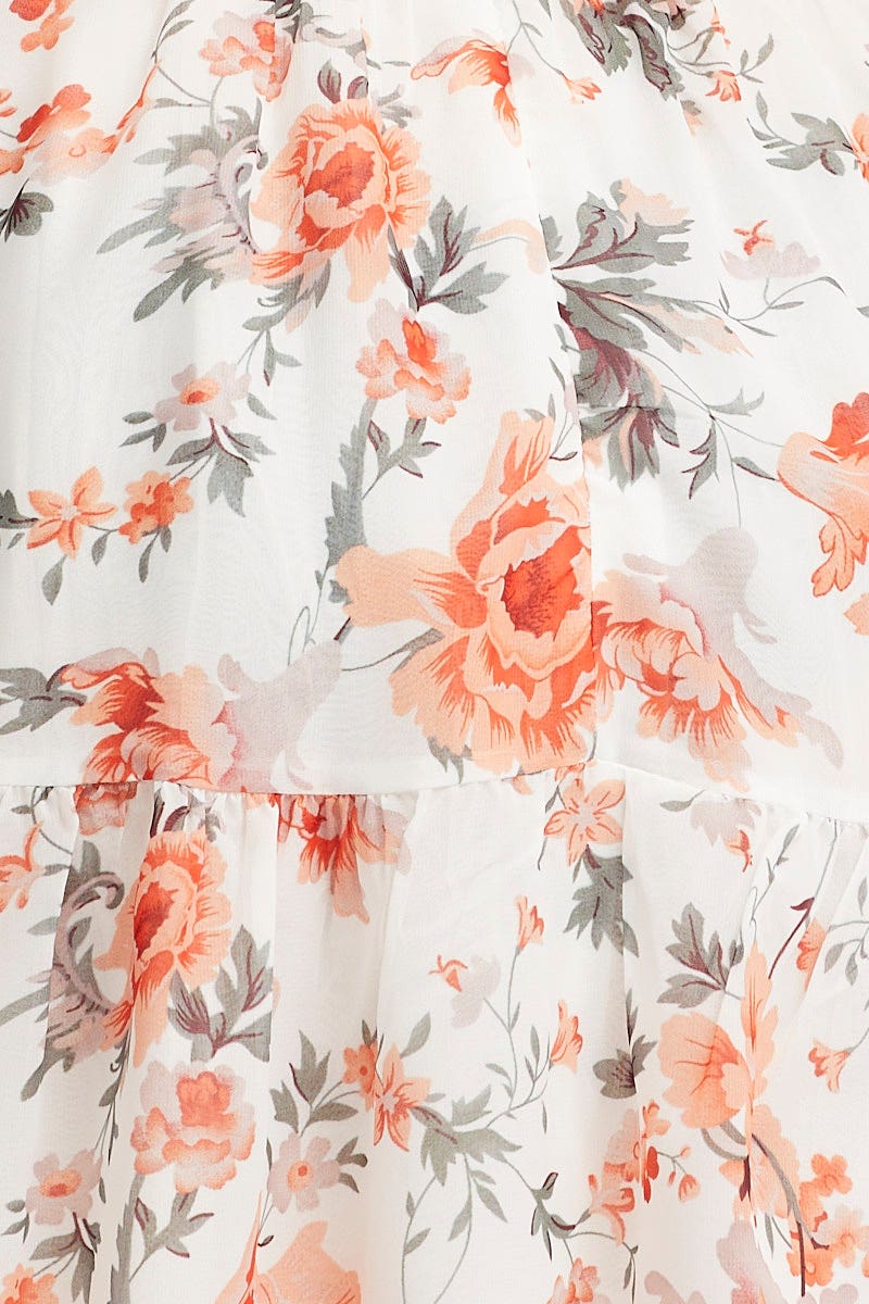 Print Mini Dress Short Sleeve