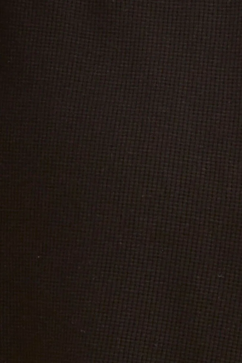 Black Sutton Waffle Crew Neck Baby Tee